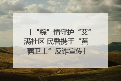 “粽”情守护“艾”满社区 民警携手“黄鹤卫士”反诈宣传
