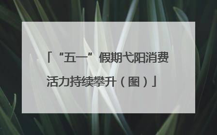 “五一”假期弋阳消费活力持续攀升（图）