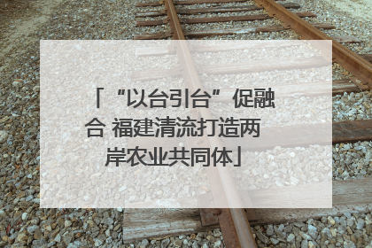 “以台引台”促融合 福建清流打造两岸农业共同体