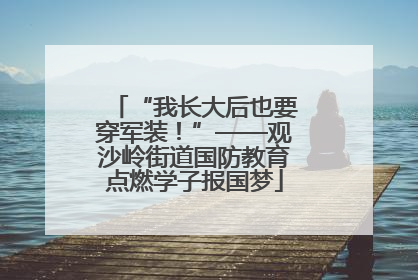 “我长大后也要穿军装！”——观沙岭街道国防教育点燃学子报国梦