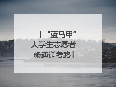 “蓝马甲”大学生志愿者畅通送考路