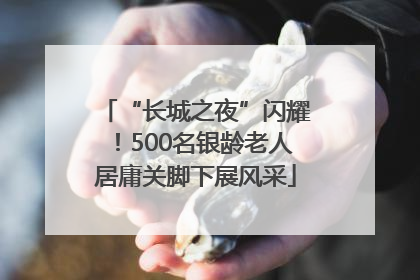 “长城之夜”闪耀！500名银龄老人居庸关脚下展风采