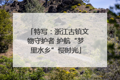特写：浙江古镇文物守护者 护航“梦里水乡”慢时光