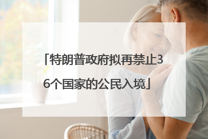 特朗普政府拟再禁止36个国家的公民入境