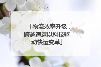 物流效率升级，跨越速运以科技驱动快运变革