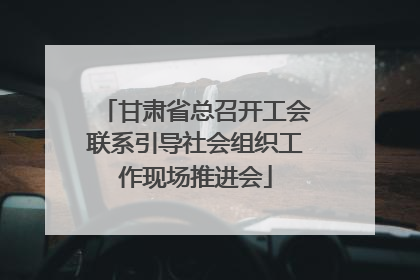 甘肃省总召开工会联系引导社会组织工作现场推进会