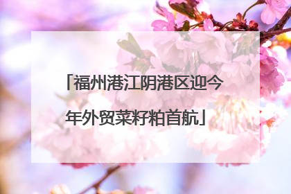 福州港江阴港区迎今年外贸菜籽粕首航
