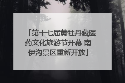 第十七届黄牡丹藏医药文化旅游节开幕 南伊沟景区重新开放