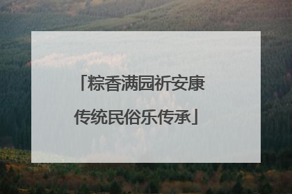 粽香满园祈安康 传统民俗乐传承