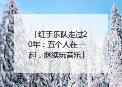 红手乐队走过20年：五个人在一起，继续玩音乐