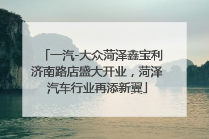 一汽-大众菏泽鑫宝利济南路店盛大开业，菏泽汽车行业再添新翼
