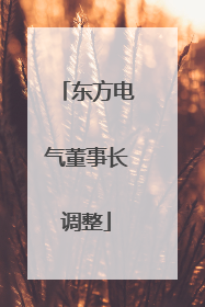 东方电气董事长调整