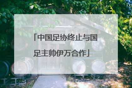 中国足协终止与国足主帅伊万合作