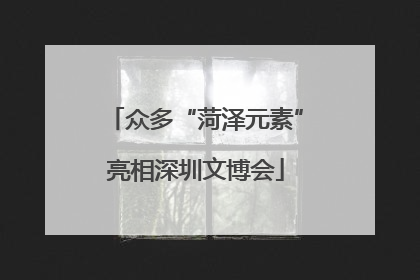众多“菏泽元素”亮相深圳文博会