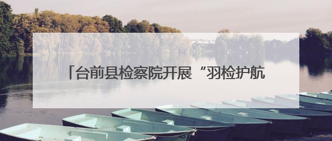 台前县检察院开展“羽检护航”法治服务队送法进企业活动