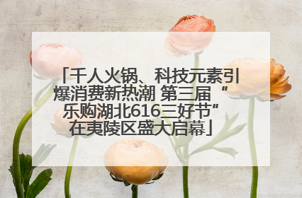 千人火锅、科技元素引爆消费新热潮 第三届“乐购湖北616三好节”在夷陵区盛大启幕