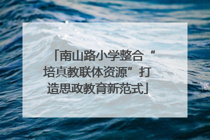 南山路小学整合“培真教联体资源”打造思政教育新范式