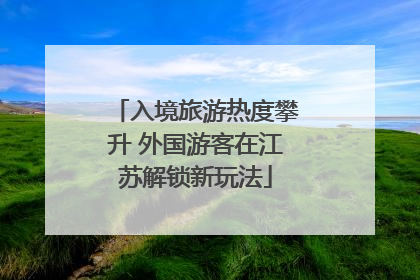 入境旅游热度攀升 外国游客在江苏解锁新玩法
