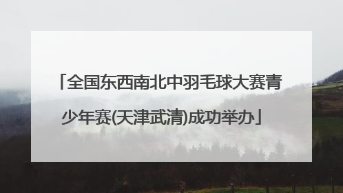 全国东西南北中羽毛球大赛青少年赛(天津武清)成功举办