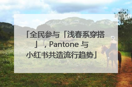 全民参与「浅春系穿搭」，Pantone 与小红书共造流行趋势