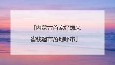内蒙古首家好想来省钱超市落地呼市