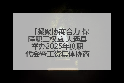 凝聚协商合力 保障职工权益 大通县举办2025年度职代会暨工资集体协商现场观摩交流活动