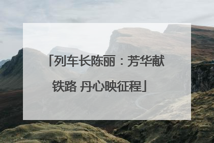 列车长陈丽：芳华献铁路 丹心映征程