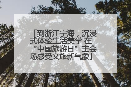 到浙江宁海，沉浸式体验生活美学 在“中国旅游日”主会场感受文旅新气象