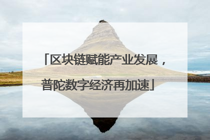 区块链赋能产业发展，普陀数字经济再加速