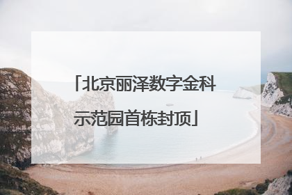 北京丽泽数字金科示范园首栋封顶