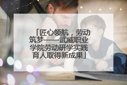 匠心领航，劳动筑梦——武威职业学院劳动研学实践育人取得新成果