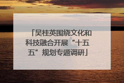 吴桂英围绕文化和科技融合开展“十五五”规划专题调研