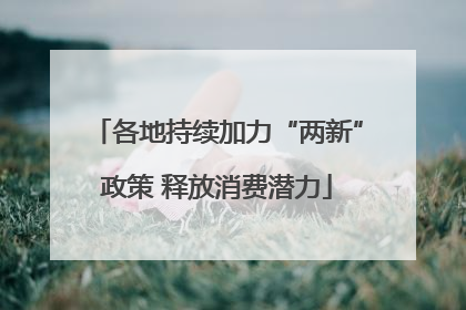 各地持续加力“两新”政策 释放消费潜力