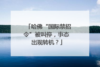 哈佛“国际禁招令”被叫停，事态出现转机？