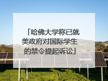 哈佛大学称已就美政府对国际学生的禁令提起诉讼