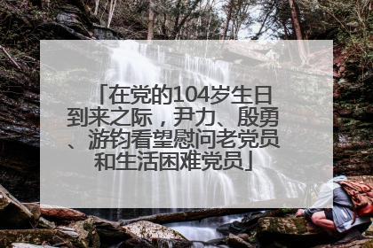 在党的104岁生日到来之际，尹力、殷勇、游钧看望慰问老党员和生活困难党员