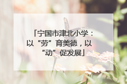 宁国市津北小学：以“劳”育美德，以“动”促发展