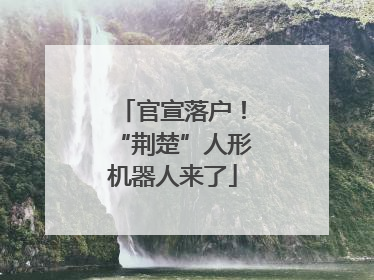 官宣落户！“荆楚”人形机器人来了