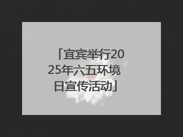 宜宾举行2025年六五环境日宣传活动