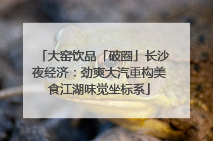 大窑饮品「破圈」长沙夜经济：劲爽大汽重构美食江湖味觉坐标系