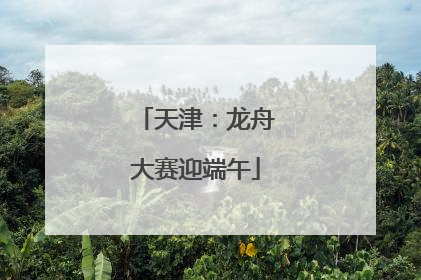 天津：龙舟大赛迎端午