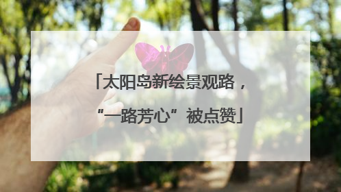 太阳岛新绘景观路，“一路芳心”被点赞