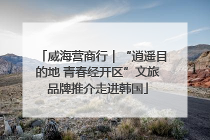 威海营商行｜“逍遥目的地 青春经开区”文旅品牌推介走进韩国