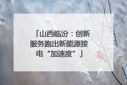 山西临汾：创新服务跑出新能源接电“加速度”