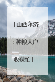 山西永济：种粮大户收获忙