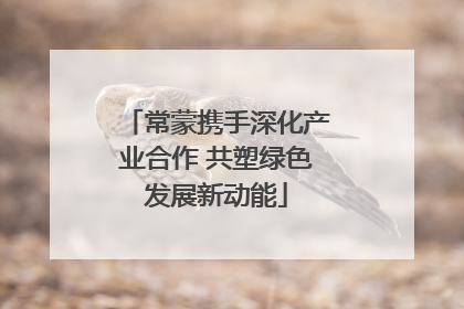 常蒙携手深化产业合作 共塑绿色发展新动能