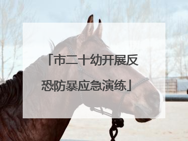 市二十幼开展反恐防暴应急演练