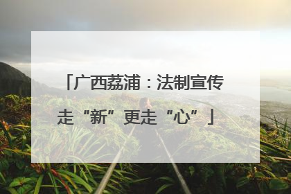 广西荔浦：法制宣传走“新”更走“心”