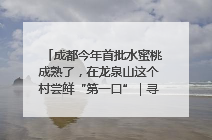 成都今年首批水蜜桃成熟了，在龙泉山这个村尝鲜“第一口”｜寻找和美乡村推荐官