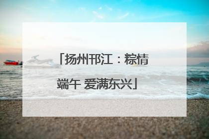 扬州邗江：粽情端午 爱满东兴